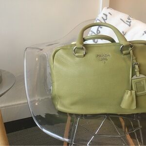 Prada Olive Green Leather Bag